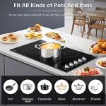 AMZCHEF 36-Inch 5-Burner Electric Cooktop