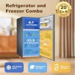 Top Freezer Refrigerator - 18 Cu Ft Silver