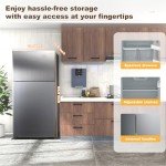 Top Freezer Refrigerator - 18 Cu Ft Silver