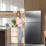 Top Freezer Refrigerator - 18 Cu Ft Silver