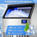 COTLIN 320LBS Commercial Ice Maker Machine