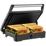 MUBENLIFE Non-Stick Panini and Sandwich Grill