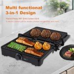 MUBENLIFE Non-Stick Panini and Sandwich Grill