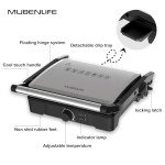 MUBENLIFE Non-Stick Panini and Sandwich Grill