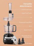 FOHERE 12-Cup 2-in-1 Food Processor & Chopper