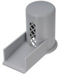 Dishwasher Air Gap Cover with Water Ramp - Grey