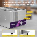 TOPKITCH 3-Pan 18L Countertop Food Warmer