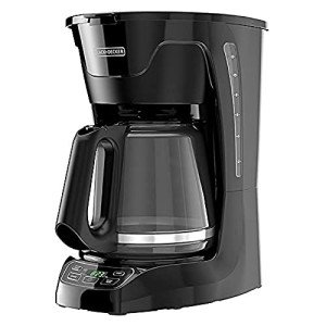 BLACK+DECKER Programmable 12-Cup Coffeemaker, Black