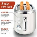 MÜELLERHOME Retro 2-Slice Toaster with 7 Settings