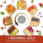 MÜELLERHOME Retro 2-Slice Toaster with 7 Settings