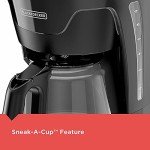 BLACK+DECKER Programmable 12-Cup Coffeemaker, Black