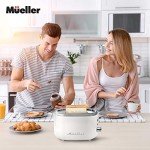 MÜELLERHOME Retro 2-Slice Toaster with 7 Settings
