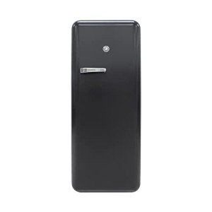 BRAMA Retro 24-Inch Top Freezer Refrigerator - Black