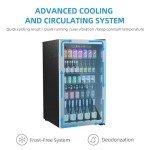Erivess 126 Can Compact Beverage Refrigerator