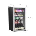 Erivess 126 Can Compact Beverage Refrigerator
