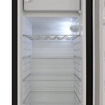 BRAMA Retro 24-Inch Top Freezer Refrigerator - Black