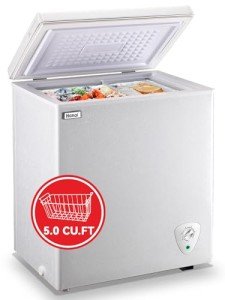 5.0 Cu.Ft WANAI Chest Freezer with Removable Basket