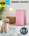 Upstreman 3.2 Cu.Ft Mini Fridge with Freezer