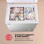 5.0 Cu.Ft WANAI Chest Freezer with Removable Basket