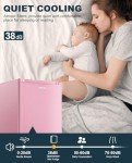 Upstreman 3.2 Cu.Ft Mini Fridge with Freezer