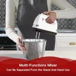 7-Speed Stand Mixer with 3QT Stainless Steel Bowl