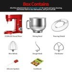 COOKLEE 9.5 Qt 660W Electric Kitchen Stand Mixer