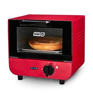 DASH Mini Toaster Oven in Red for Versatile Cooking