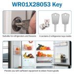 Freezer Door Key Replacement for Haier GE Fridges