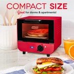 DASH Mini Toaster Oven in Red for Versatile Cooking
