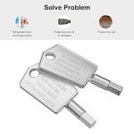 Freezer Door Key Replacement - 2 Pack
