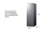 Summit 24" Bottom Freezer Refrigerator, Energy Star