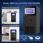 160Lbs/24H Commercial Stainless Steel Ice Maker