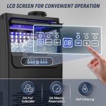 Black 100LBS/24H Commercial Ice Maker Machine