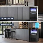 Black 100LBS/24H Commercial Ice Maker Machine