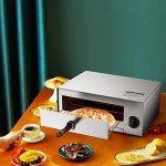 Stainless Steel Electric Pizza Oven with Auto Shut-off
