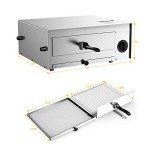 Stainless Steel Electric Pizza Oven with Auto Shut-off