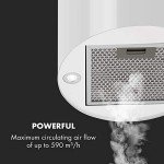 Klarstein Barett Island Range Hood - 190W, White