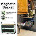 Magnetic Shelf with Wood Lid for Kitchen Storage