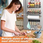 Magnetic Spice Rack for Refrigerator - 3 Pack