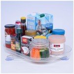 2 Pack Lazy Susan Turntable Fridge Organizer 15.67"x11.7