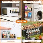 Magnetic Spice Rack for Refrigerator - 3 Pack