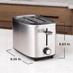 BLACK+DECKER 2-Slice Stainless Steel Toaster with 7 Settings