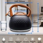 Foedo 3.2 Qt Stainless Steel Whistling Tea Kettle