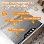 30-Inch Electric Induction Cooktop with 4 Burners