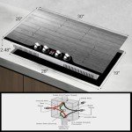 30-Inch Electric Induction Cooktop with 4 Burners