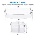 2 Pack Refrigerator Door Bin Shelf for Whirlpool