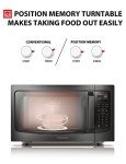 TOSHIBA Inverter Countertop Microwave Oven - Black Steel
