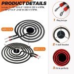 Electric Range Burner Element Set by Beaquicy
