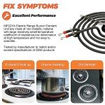 Electric Range Burner Element Set by Beaquicy
