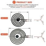 Electric Range Burner Element Set by Beaquicy